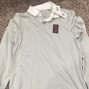 Adidas Light Gray Long Sleeve Men's Shirt